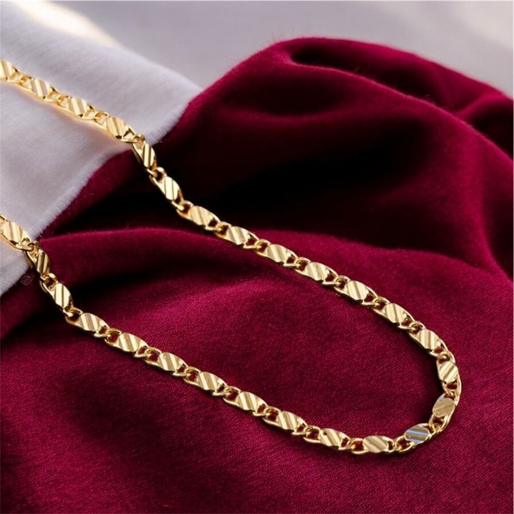 18K GOLD FILLED LINK CHAIN NECKLACE